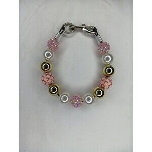 Handmade Make Me Shine Beaded Dog Puppy Collar Necklace Jewelry Durable S 11.25"